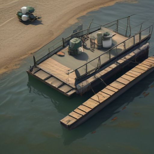 fishing pontoon