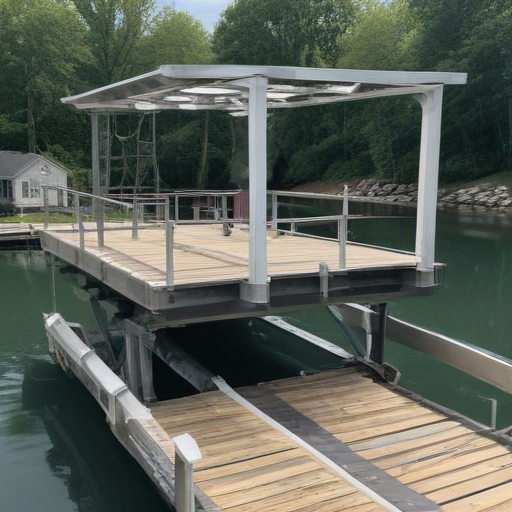 floating dock boat lift