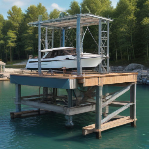 floating dock boat lift